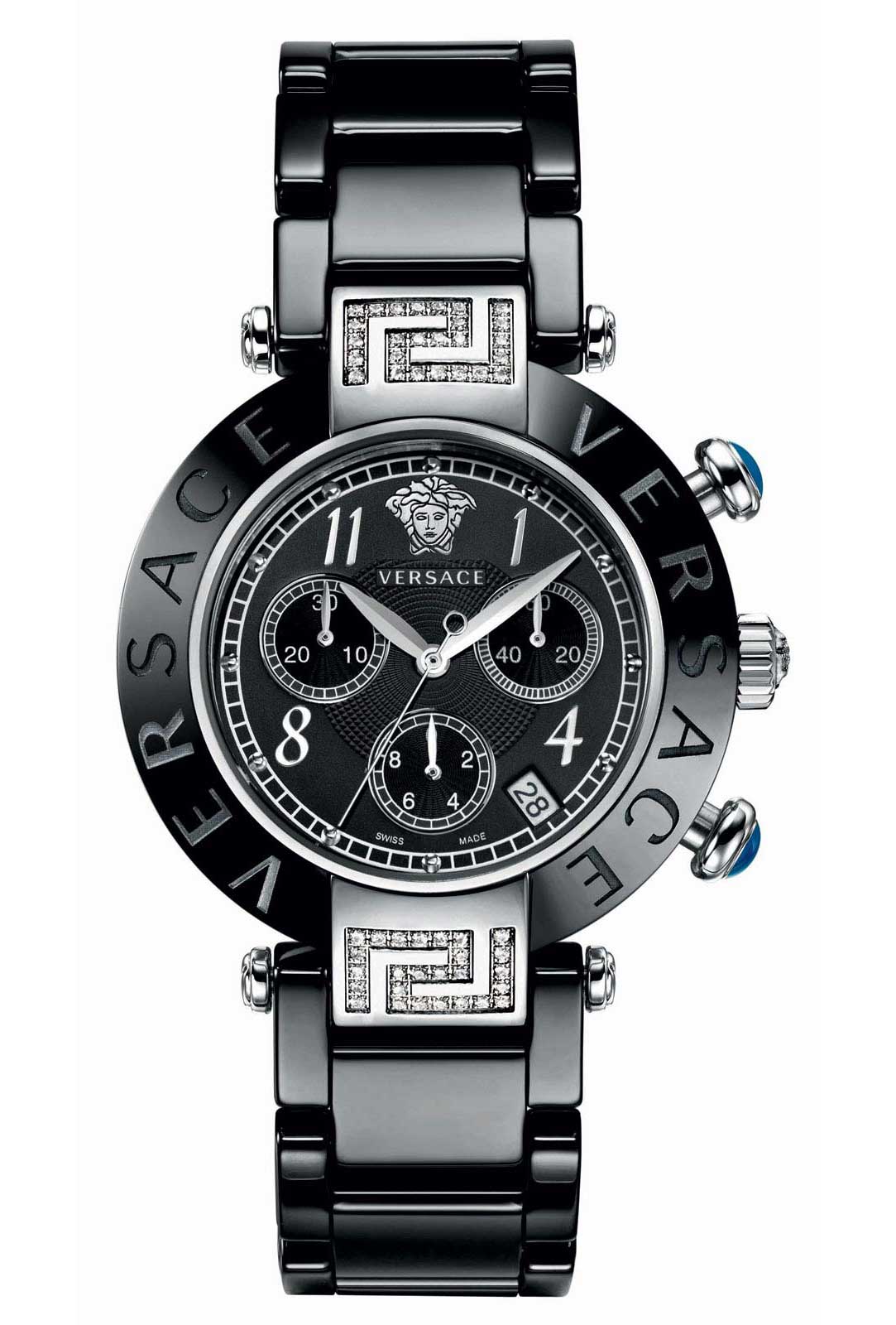 Versace QUARTZ CHRONO watch 5040D STEEL - Click Image to Close